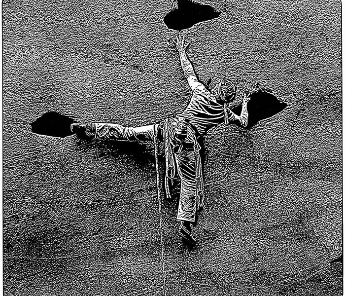 Černobílá fotografie - lezení (výběr)